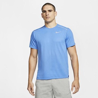 Top Nike Rise 365 Maneca Scurta Running Barbati Albastri | YCNU-72401